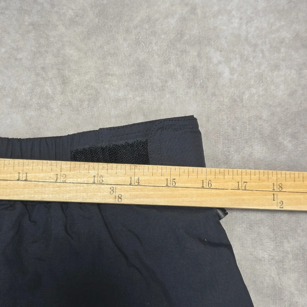 The North Face HyVent Black Ski Pants Mens Large Full Side Zip Snow Snowboard